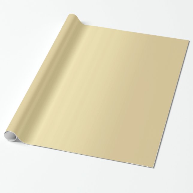Elegantes Gold Farbe Modernes Goldenes Glossygesch Geschenkpapier (Ungerollt)