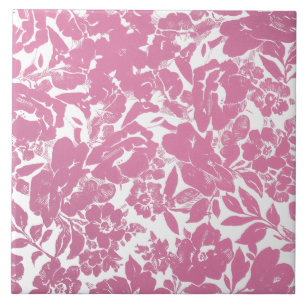 Elegantes Gold Floral Design mit feinem Schwarz Fliese