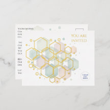 Elegantes Gold Foil Corporate Party Minimalistisch
