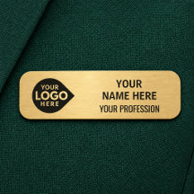 Elegantes Gold Ihr Logo Hier Mitarbeiter