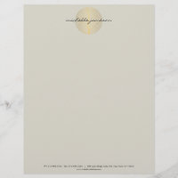 Elegantes Gold Leaf Logo auf Tan