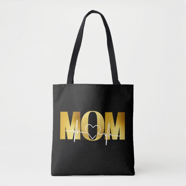 Elegantes Gold MAMA Heartbeat - Perfektes Geschenk (Vorderseite)