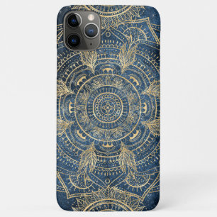 Elegantes Gold Mandala Blue Whimsy Design Case-Mate iPhone Hülle