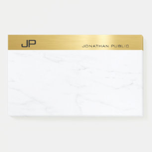 Elegantes Gold Marmor Einfaches Template Modernes  Post-it Klebezettel