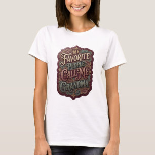 Elegantes Gold MEINE LIEBSTEN NENNEN MICH OMA T-Shirt