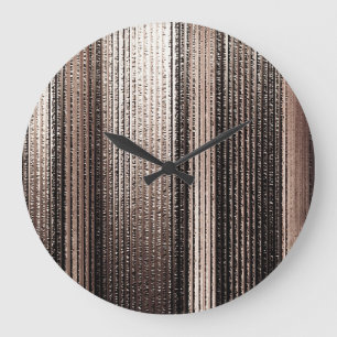 Elegantes Gold Metal: 3D Luxuriöser Render Große Wanduhr