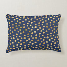 Elegantes Gold Metallic Navy Blue Cheetah Muster