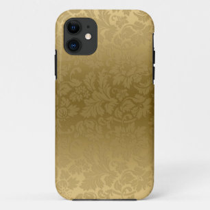 Elegantes Gold Monochromatisches Floral Damaskus M Case-Mate iPhone Hülle