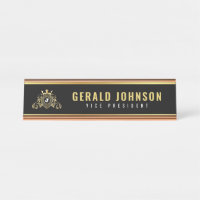 Elegantes Gold Monogram, erstes Design