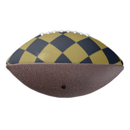 Elegantes Gold & Navy Blue Diamond Muster Football