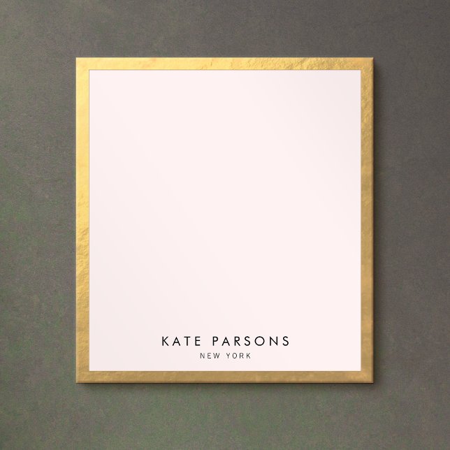 Elegantes Gold Notepad Notizblock (Von Creator hochgeladen)