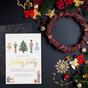 Elegantes Gold Nussknacker Weihnachtsfeier