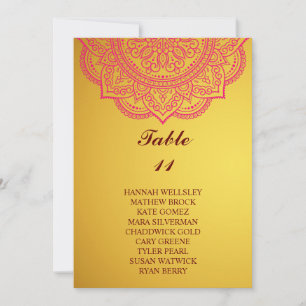 Elegantes Gold Paisley Hochzeitssattel Einladung