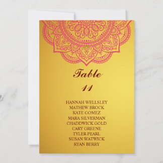 Elegantes Gold Paisley Hochzeitssattel Einladung