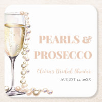 Elegantes Gold Perlen und Prosecco Brautparty