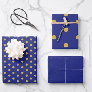 Elegantes Gold Polka Dot Geschenkpapier