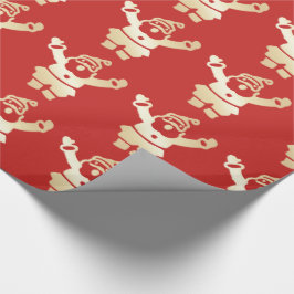 Elegantes Gold & Red Weihnachtsgeschenk Geschenkpapier