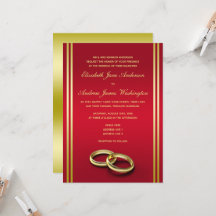 Elegantes Gold & Rot, Hochzeiten