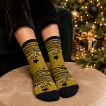 Elegantes Gold Schwarz Frohe Weihnachten Ein gutes