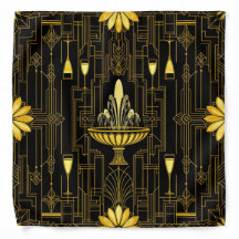 Elegantes Gold Schwarz Gatsby