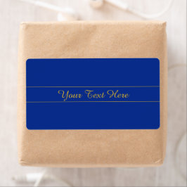 Elegantes Gold-Script auf Navy Blue Background
