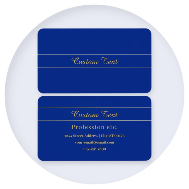 Elegantes Gold-Script auf Navy Blue Background (Von Creator hochgeladen)