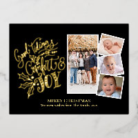 Elegantes Gold Script Gute Nachrichten für Komfort