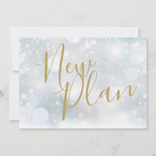 Elegantes Gold Script Neuer Plan Winterevent Save The Date