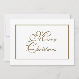 Elegantes Gold Script Personalisiert Weihnachten