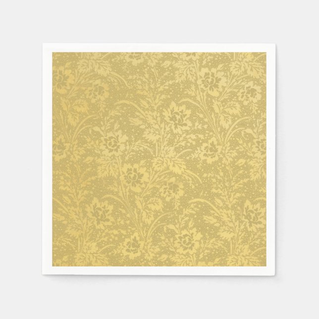Elegantes Gold Serviette (Vorderseite)