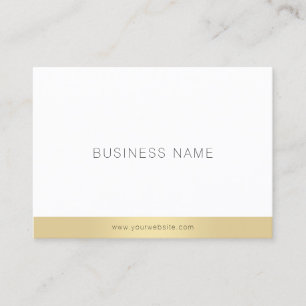 Elegantes Gold Simple Design Template Beruflich Visitenkarte