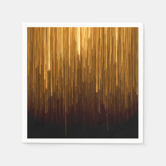 Elegantes Gold Sternexplosion Paper Napkin Serviette