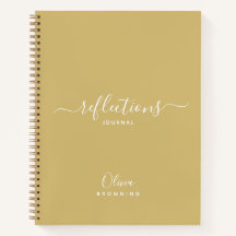 Elegantes Gold Tone Reflections Journal