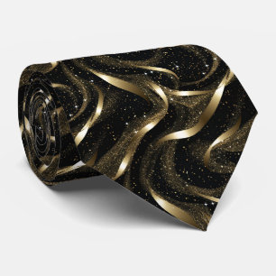 Elegantes Gold und Schwarz Krawatte