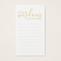 Elegantes Gold und weiße Hochzeiten Worte der Weis