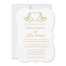 Elegantes Gold- und White-Wedding-Vintag Glam