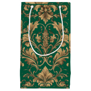 Elegantes Gold Vintag Damaskus Kleine Geschenktüte