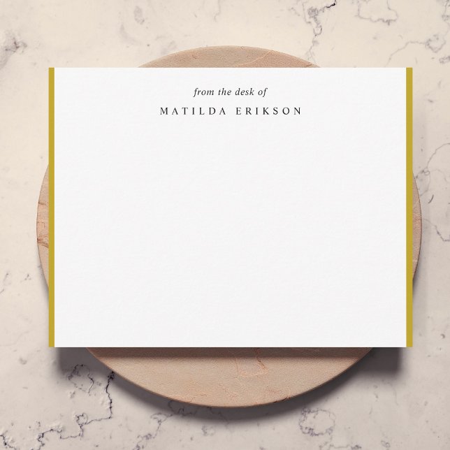 Elegantes Gold vom Schreibtisch aus Mitteilungskarte (Von Creator hochgeladen)