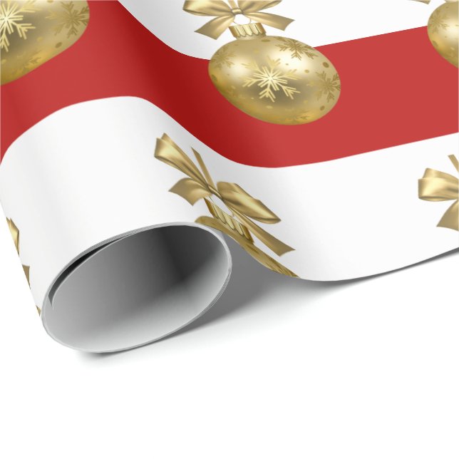 Elegantes Gold Weihnachtsgeschmack Geschenkpapier (Rolleneckpunkt)