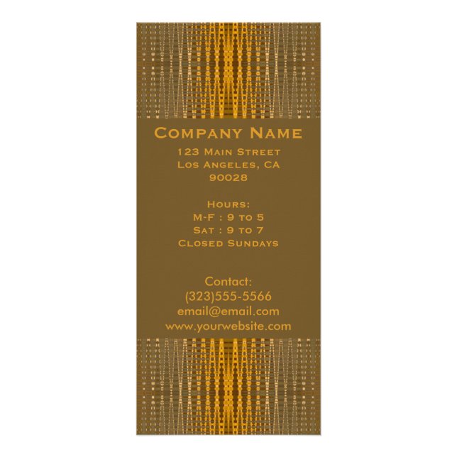 elegantes Gold Werbekarte (Vorne)