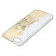 Elegantes Gold & White Floral Paisley Lace iPhone Hülle (Oben)