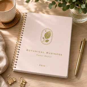 Elegantes Goldblatt Minimal Botanical Softrosa Planer
