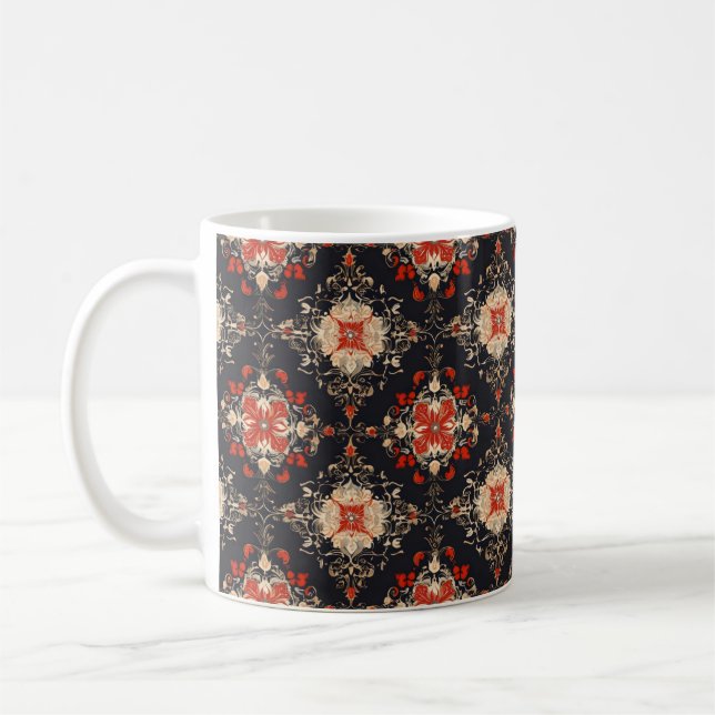 Elegantes Golden Persian Muster Kaffeetasse (Links)