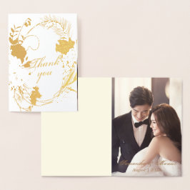 Elegantes Golden Tor Burgund Rose Wreath Foto Folienkarte