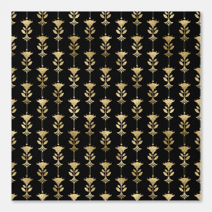 Elegantes Golden Tulip Art Deco Tapete