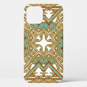 Elegantes goldenes Barock, Zierdesign. Case-Mate iPhone Hülle