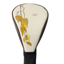 Elegantes Goldenes Birkenblatt Personalisiertes We