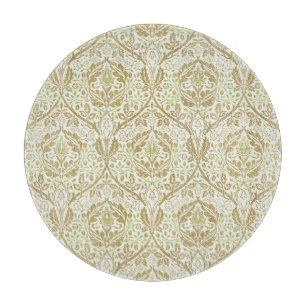 Elegantes goldenes Blumenmuster Schneidebrett