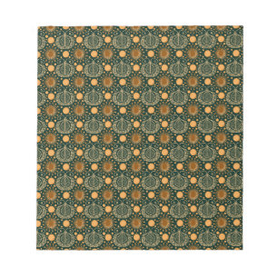 Elegantes goldenes Boho-Ornamentmuster Notizblock