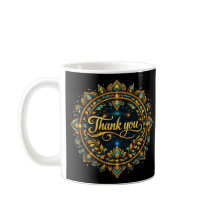 Elegantes goldenes "Danke"-Mandala-Design mit Luxu